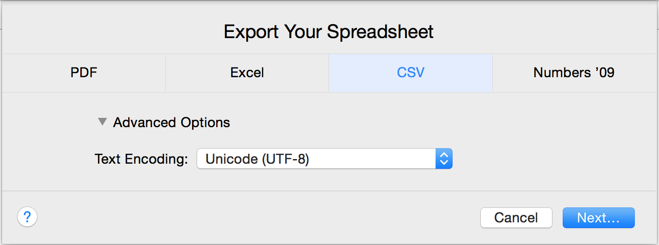 best text encoding for mac csv transferring file from windows to mac